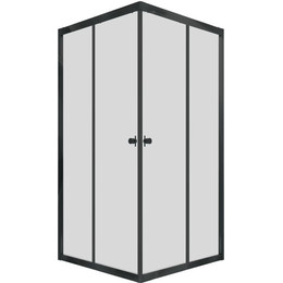 Душевое ограждение Triton Вента 80x80 см, чёрный/прозрачное - фото 