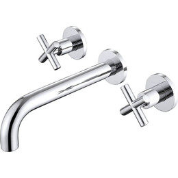 Смеситель для раковины настенный Abber Wasser Kreis AF81121 (со скрытой частью), Цвет производителя: хром - фото 