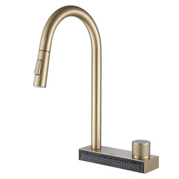 Смеситель для кухни Abber Wasser Kreis AF8114G, золото матовое, Цвет производителя: золото матовое - фото 