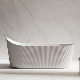 Ванна отдельностоящая Abber 170x80 см AB9445MW, белый матовый - фото 