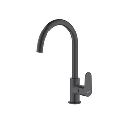 Смеситель для кухни Aquatek Оберон AQ1282MB, чёрный матовый, Цвет производителя: чёрный матовый - фото 