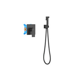 Набор для гигиенического душа Aquatek Лира AQ1419MB (со скрытой частью) чёрный матовый - фото 
