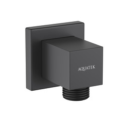 Шланговое подсоединение Aquatek AQ2458MB, чёрный матовый - фото 
