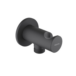 Шланговое подсоединение Aquatek AQ2464MB, чёрный матовый - фото 