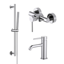 Набор смесителей 3 в 1 для душа Aquatek Европа AQ1331CR, Цвет производителя: хром - фото 