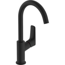 Смеситель для раковины Hansgrohe Logis 71130670, чёрный матовый - фото 