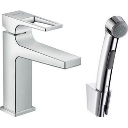Смеситель для раковины с лейкой для биде Hansgrohe Metropol 110 74522000 - фото 