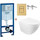 Инсталляция с подвесным унитазом комплект: Grohe Rapid SL 38772001+38732GN0 с подвесным безободковым унитазом Azario Grado AZ-0046 SP сиденье микролифт, крепление, кнопка смыва золото матовое, Цвет производителя: золото матовое - фото, картинка Инсталляция с подвесным унитазом комплект: Grohe Rapid SL 38772001+38732GN0 с подвесным безободковым унитазом Azario Grado AZ-0046 SP сиденье микролифт, крепление, кнопка смыва золото матовое, Цвет производителя: золото матовое - фото