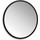 Зеркало Abber Mond 77 см AG6201B, чёрный - фото 