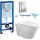 Инсталляция с подвесным унитазом комплект: Grohe Rapid SL 38772001 с подвесным безободковым унитазом Creo Ceramique Tornado CR1100NR сиденье микролифт, крепление, кнопка смыва хром (Система смыва торнадо), Цвет производителя: белый - фото, картинка  Инсталляция с подвесным унитазом комплект: Grohe Rapid SL 38772001 с подвесным безободковым унитазом Creo Ceramique Tornado CR1100NR сиденье микролифт, крепление, кнопка смыва хром (Система смыва торнадо), Цвет производителя: белый - фото