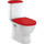Унитаз-компакт Sanita Luxe Best Luxe WC.CC/Best/2-DM/RED.G/S1 с крышкой микролифт (цвет красный) - фото, картинка Унитаз-компакт Sanita Luxe Best Luxe WC.CC/Best/2-DM/RED.G/S1 с крышкой микролифт (цвет красный) - фото