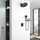 Душевая система для душа с термостатом Vincea Inspire VSFW-3I21MT3RMB, чёрный матовый - фото, картинка Душевая система для душа с термостатом Vincea Inspire VSFW-3I21MT3RMB, чёрный матовый - фото