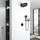 Душевая система для душа с термостатом Vincea Inspire VSFW-3I22MT3RMB, чёрный матовый - фото, картинка Душевая система для душа с термостатом Vincea Inspire VSFW-3I22MT3RMB, чёрный матовый - фото
