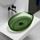 Раковина-чаша прозрачная Abber Kristall 60 см AT2801Emerald, зеленый - фото 