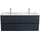 Тумба подвесная с раковиной Cezares DUET-N-1200-4C-SO-2-GR-P 120 см (раковина CZR-8095-120-2) grafito - фото, картинка Тумба подвесная с раковиной Cezares DUET-N-1200-4C-SO-2-GR-P 120 см (раковина CZR-8095-120-2) grafito - фото