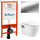 Инсталляция с подвесным безободковым унитазом BelBagno Loto BB070CHR/SC/BB026/BB041CR (кнопка смыва, хром) - фото, картинка Инсталляция с подвесным безободковым унитазом BelBagno Loto BB070CHR/SC/BB026/BB041CR (кнопка смыва, хром) - фото