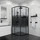 Душевое ограждение Niagara Eco 80x80 см NG-1003-14BLACK, чёрный матовый/мозаика - фото, картинка Душевое ограждение Niagara Eco 80x80 см NG-1003-14BLACK, чёрный матовый/мозаика - фото