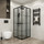 Душевое ограждение Niagara Eco 80x80 см NG-1008-14QKL, чёрный матовый/прозрачное - фото, картинка Душевое ограждение Niagara Eco 80x80 см NG-1008-14QKL, чёрный матовый/прозрачное - фото
