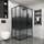 Душевое ограждение Niagara Eco 100x80 см NG-1018-14QBLACK, чёрный матовый/мозаика - фото, картинка Душевое ограждение Niagara Eco 100x80 см NG-1018-14QBLACK, чёрный матовый/мозаика - фото