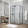 Душевое ограждение Grossman Galaxy 130x70 см 120.K33.01.1370.21.02, чёрный матовый/шиншилла - фото, картинка Душевое ограждение Grossman Galaxy 130x70 см 120.K33.01.1370.21.02, чёрный матовый/шиншилла - фото