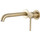 Смеситель для раковины настенный Gappo G06-3 G1206-3, золото сатин, Цвет производителя: золото сатин - фото 