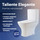 Унитаз-компакт безободковый Taliente Elegante Vortex EL45055 с крышкой микролифт (система смыва Торнадо) - фото, картинка Унитаз-компакт безободковый Taliente Elegante Vortex EL45055 с крышкой микролифт (система смыва Торнадо) - фото