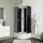 Душевая кабина Niagara Eco 90x90см NG-3504-14BLACK со средний поддоном 26см, стекло мозаика, профиль матовый хром (безсиликоновая сборка) - фото, картинка Душевая кабина Niagara Eco 90x90см NG-3504-14BLACK со средний поддоном 26см, стекло мозаика, профиль матовый хром (безсиликоновая сборка) - фото