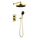 Душевая система для душа Boheme Cell 427-G + 135-2-G (со скрытой частью) золото - фото 