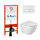 Инсталляция с подвесным унитазом комплект: BelBagno Sfera BB046CHR/SC/BB026/BB042BL с подвесным безободковым унитазом, сиденье микролифт, крепление, кнопка смыва белая - фото, картинка Инсталляция с подвесным унитазом комплект: BelBagno Sfera BB046CHR/SC/BB026/BB042BL с подвесным безободковым унитазом, сиденье микролифт, крепление, кнопка смыва белая - фото