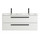 Тумба подвесная с раковиной Cezares 120 см ECO-CER-N-1200-2C-SO-2-BL (раковина CZR-8073-120-2) bianco lucido - фото, картинка Тумба подвесная с раковиной Cezares 120 см ECO-CER-N-1200-2C-SO-2-BL (раковина CZR-8073-120-2) bianco lucido - фото