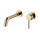 Смеситель для раковины настенный Grocenberg GB511GO (со скрытой частью) золото - фото 