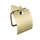 Держатель для туалетной бумаги Grocenberg AC0029GO, цвет золото - фото 