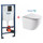 Инсталляция с подвесным унитазом комплект: Grohe Solido 38811KF0 с подвесным безободковым унитазом Azario Grado AZ-0046-UQ3 сиденье микролифт, крепление, кнопка смыва чёрная матовая (Система смыва Торнадо) - фото, картинка  Инсталляция с подвесным унитазом комплект: Grohe Solido 38811KF0 с подвесным безободковым унитазом Azario Grado AZ-0046-UQ3 сиденье микролифт, крепление, кнопка смыва чёрная матовая (Система смыва Торнадо) - фото