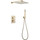 Душевая система для душа с термостатом Abber Daheim AF8251G, золото матовый - фото 