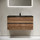 Тумба подвесная с раковиной-столешницей Sancos Urban 100 см UR100ECH, дуб чарльстон (раковина Element CN7003MB) - фото 