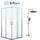 Набор 2 в 1: Душевое ограждение BelBagno (75-90)х(75-90) см UNIQUE-A-2-75/90-C-Cr + Душевая стойка BelBagno DUE-DOCM-CRM - фото 