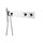 Душевая система для душа с термостатом Boheme ZODIAC 133-SYS-CR (со скрытой частью) - фото 