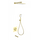 Душевая система для ванны с термостатом Wonzon & Woghand WW-B4005-BG, золото брашированное - фото 