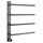 Полотенцесушитель электрический Wonzon & Woghand Nürnberg П4 520x617 мм WW-AL344-GM, темный графит - фото 