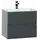 Тумба подвесная с раковиной Aquanet Алвита 60 см 00183991, серый антрацит - фото 