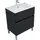 Тумба напольная с раковиной Aquanet Алвита new 70 см 00303900, антрацит - фото 