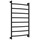 Полотенцесушитель водяной Сунержа Галант+ П8 600x1060 мм 31-0200-1060, чёрный матовый - фото 