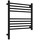 Полотенцесушитель электрический Сунержа Богема 3.1 П9 500x620 мм (прямая перемычка) 31-6004-5050 L, чёрный матовый - фото 