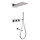 Душевая система для ванны с термостатом Abber Daheim AF8253SP (со скрытой частью) сатин - фото 