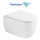 Унитаз подвесной безободковый Abber Bequem AC1104TMW с тонкой крышкой микролифт (система смыва Торнадо) белый матовый - фото 