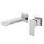 Смеситель для раковины настенный Abber Daheim AF8212SP (со скрытой частью) сатин - фото 