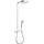 Душевая стойка с термостатом Hansgrohe Raindance Select E 300 Showerpipe 27127400, белый/хром - фото, картинка Душевая стойка с термостатом Hansgrohe Raindance Select E 300 Showerpipe 27127400, белый/хром - фото