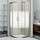 Душевое ограждение Bas Infinity R-80-W-CH 80х80 см, хром/узор - фото, картинка  Душевое ограждение Bas Infinity R-80-W-CH 80х80 см, хром/узор - фото