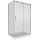 Душевое ограждение Bas Puerta WTW+SP C-CH 110х100 см (стекло 8 мм) хром/прозрачное - фото, картинка Душевое ограждение Bas Puerta WTW+SP C-CH 110х100 см (стекло 8 мм) хром/прозрачное - фото