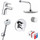 Набор смесителей 7 в 1 для ванны Kludi Pure&Easy 376300565 - фото 